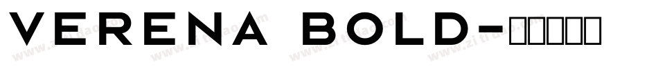 Verena Bold字体转换